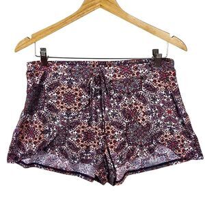 Kristin Nicole Floral Print Shorts Size Large